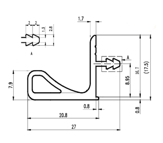 12096981033 Ручка профильная  для верхних баз 4 100 мм Белый глянец Металл Rehau