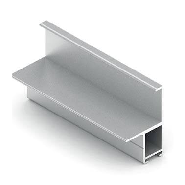 Хром матовое NOVA Вертикальный профиль Анодир. для 16 мм 5,4 м 