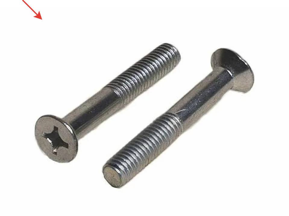 Винт М6х55 потайная головка цинк ГОСТ 17475-80 Китай 