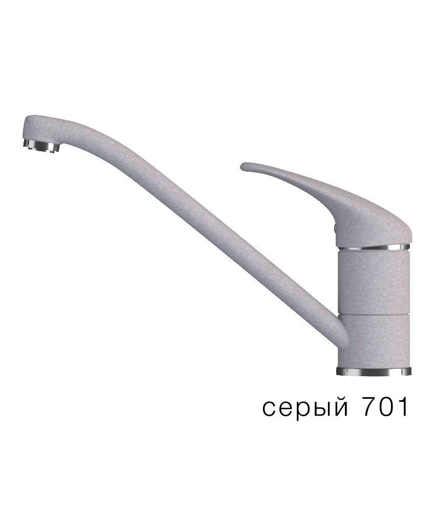 701 Смеситель TOLERO Серый низкий Polygran 