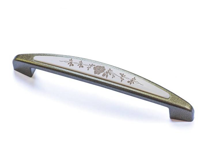 С9 (Роза) Ручка скоба 128 мм Бронза Пластик Алди