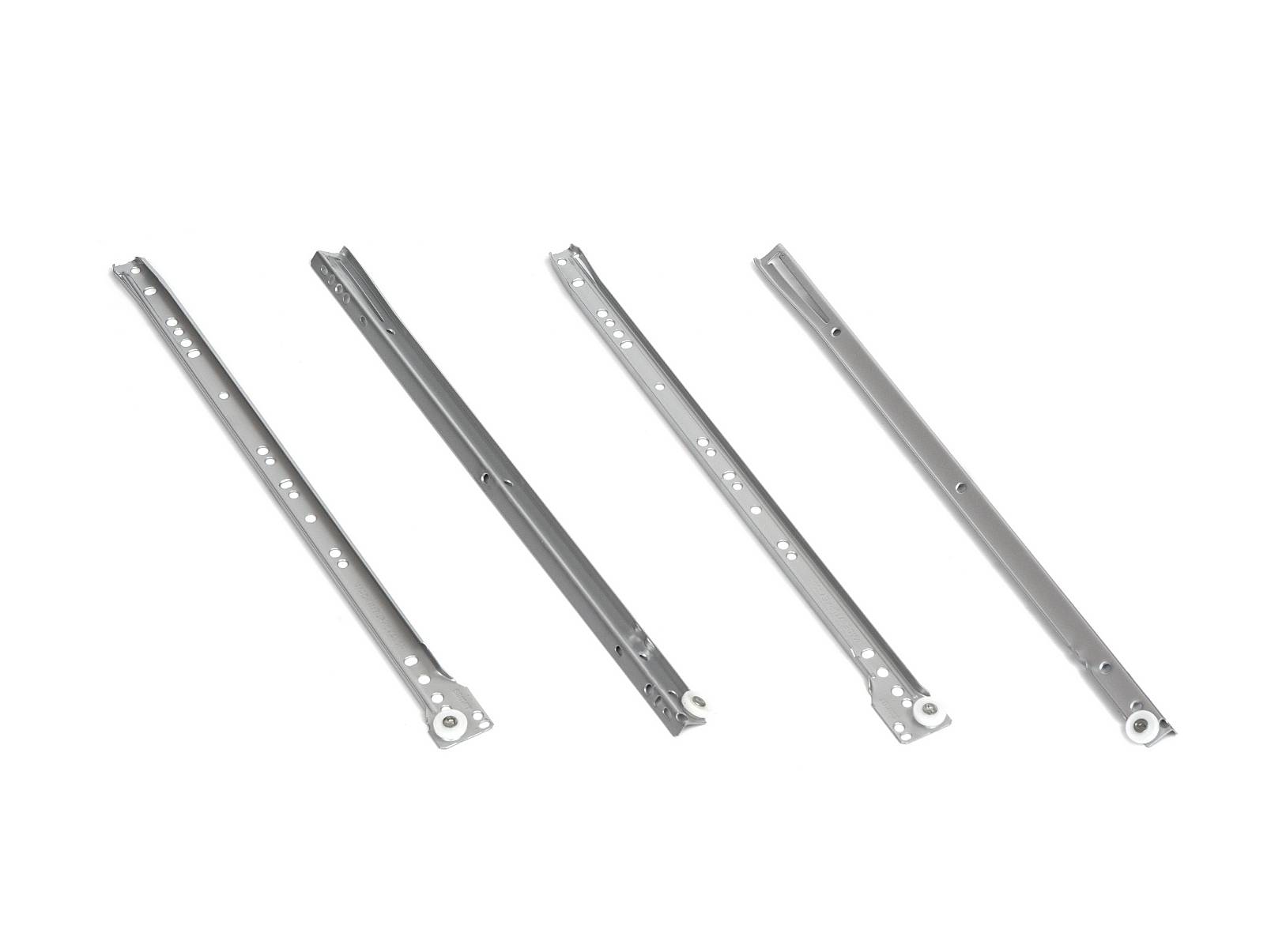 Роликовые направляющие 15х350 мм б/доводчика Серый Samet