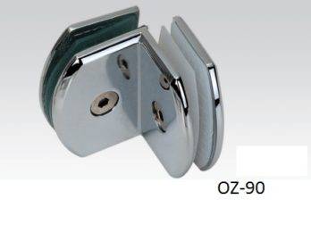Держатель ОZ-90 со сверлением для стекла хром Китай 