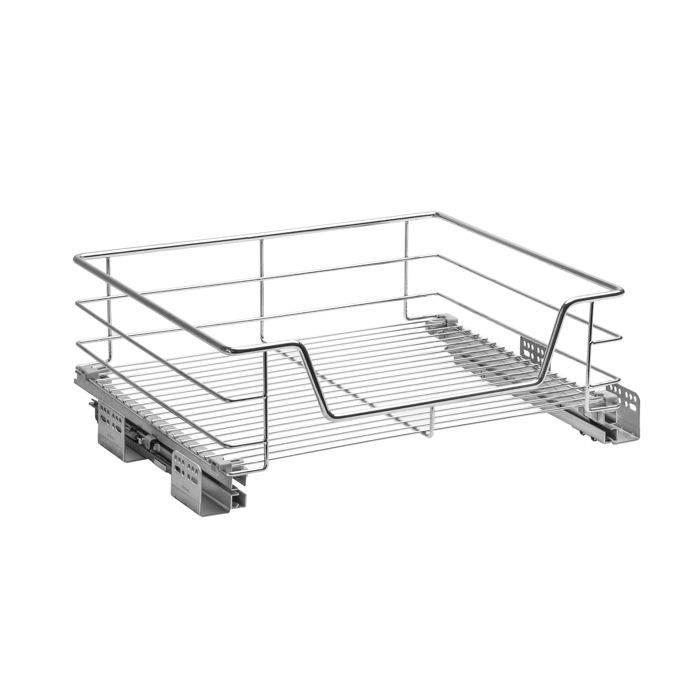 Корзина выкатная 600 мм бок. крепл. Хром с доводчиком LS1/600К/D Lotti 