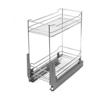 Корзина выкатная 300 мм донное крепл. Хром с доводчиком 548.50.262 Hafele 