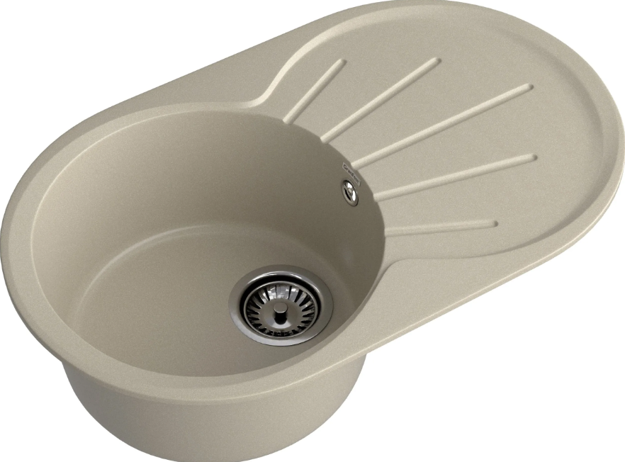 Мойка RONDO - Топаз 750х460х200мм овальный 1 чаша GranFest R-750L топаз 