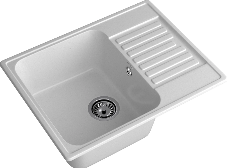 Мойка QUARZ - Серый 620х480х180мм прямоугольный 1 чаша БЕЗ СИФОНА GranFest GF-Z13 