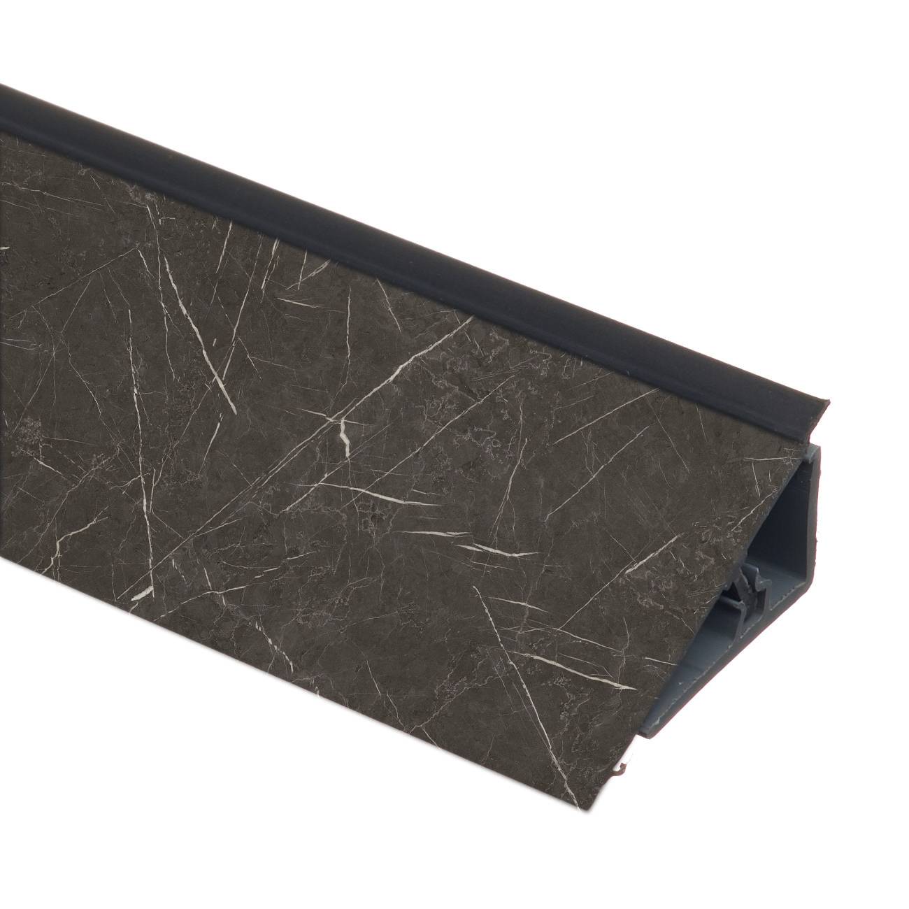 Плинтус Мрамор темный - Perfetto-line - 4 200мм пластик Rehau 