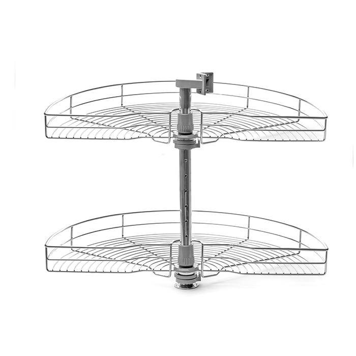 Карусель 900 мм 1/2 колеса донное крепл. Хром LS2.1/2.CP Lotti 