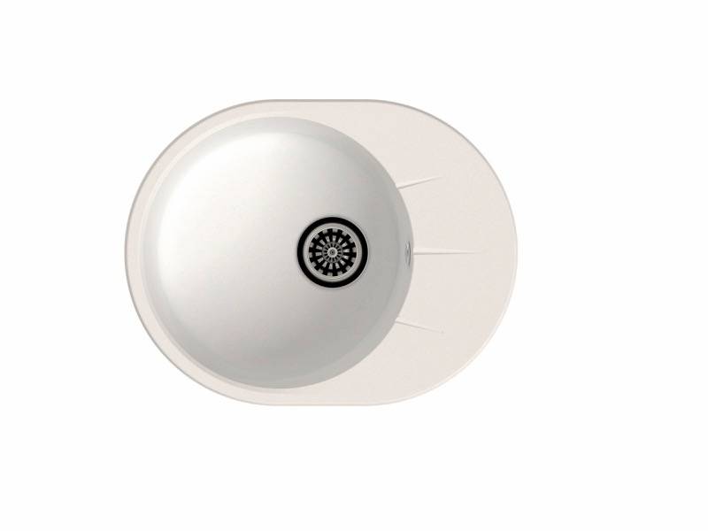 Мойка Rund 45F Иней 580х450х200мм овальный 1 чаша Ewigstein 45F 