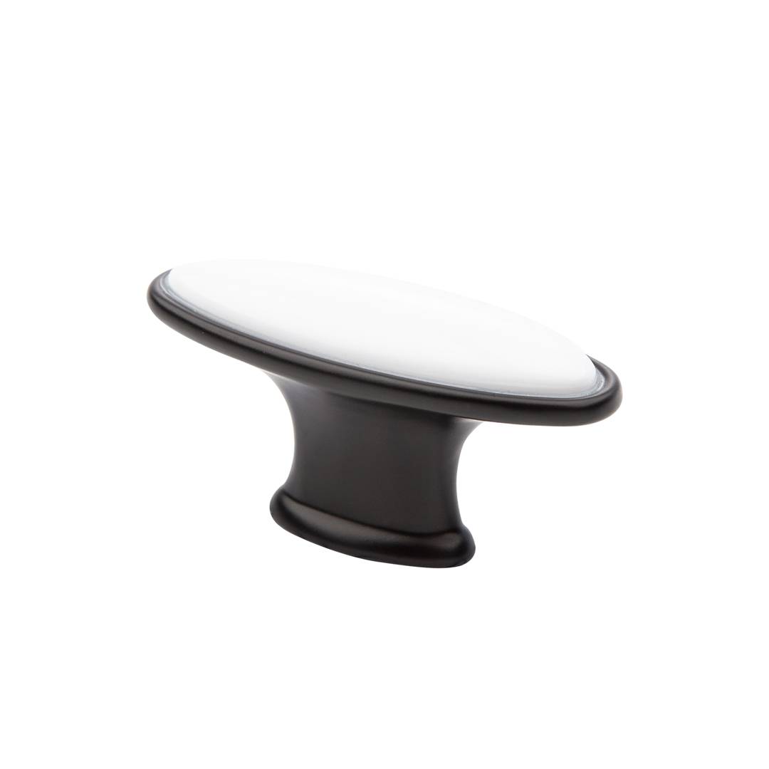 KF06-11 BL Ручка кнопка Черный Керамика KERRON