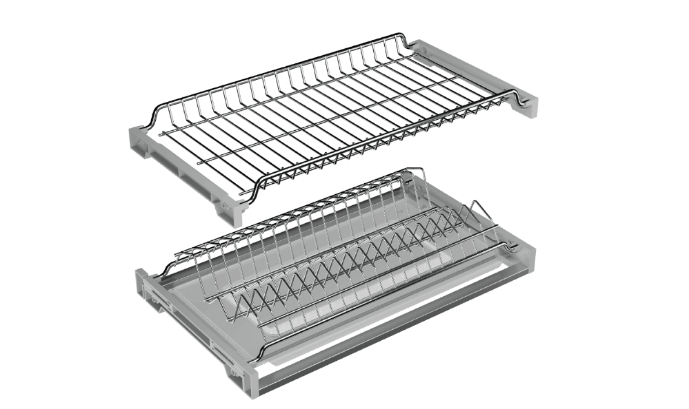 13.0120 Сушка для посуды 2уровня 500 мм Glory-Line Хром AQ 