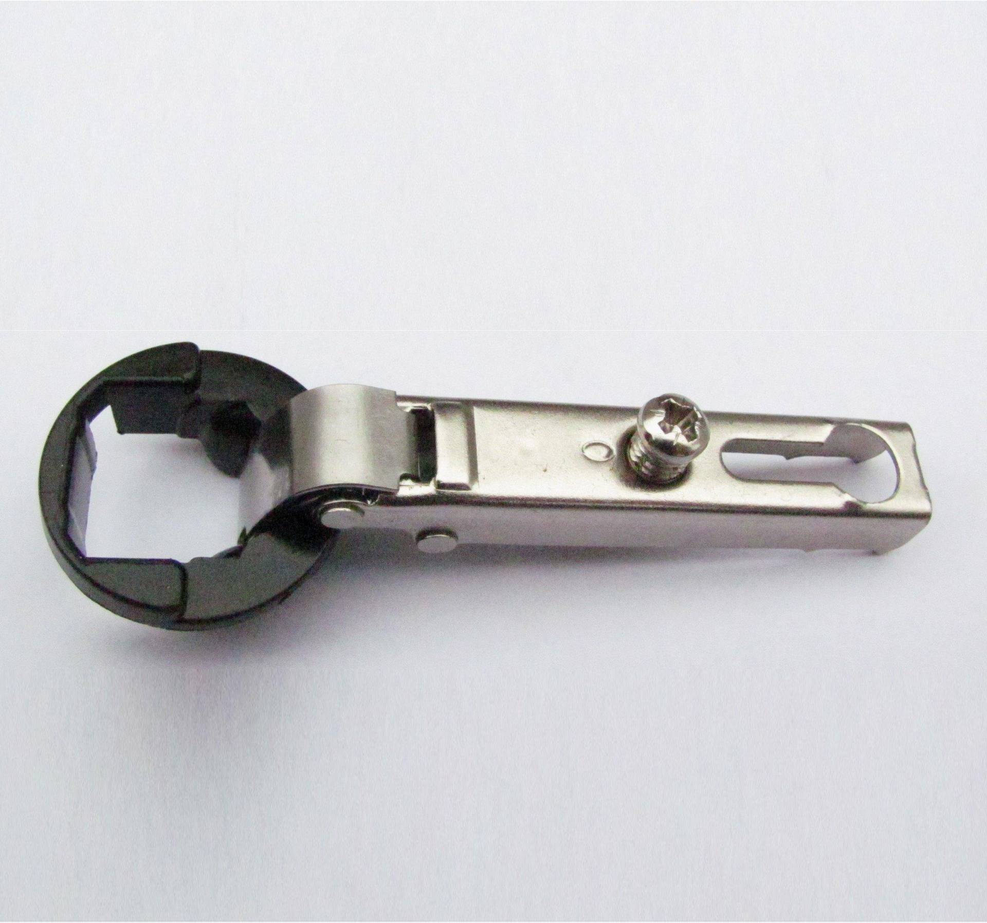 Петля для стекла 110 гр. МИНИ d26 мм Накладная Lemax никель (загл. хром) 