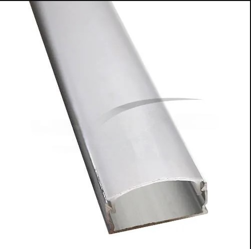 Профиль для светодиодной ленты накладной с Черным  рассеиват. 18x7x2000 черный 