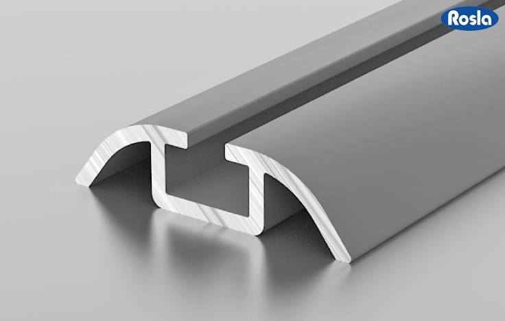 Алюминиевый профиль Росла КД 1-05 шампань 3 м (нижняя направляющая) 
