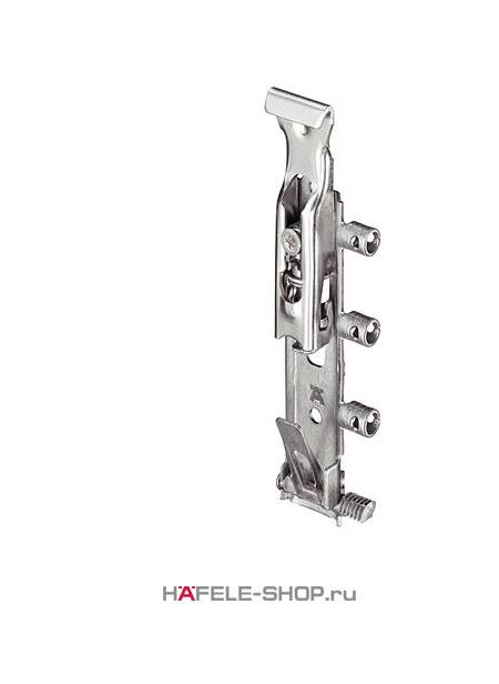 Навес регулируемый (130 кг на пару) быстр. зажима, скрытый монтаж левый цинк Hafele 