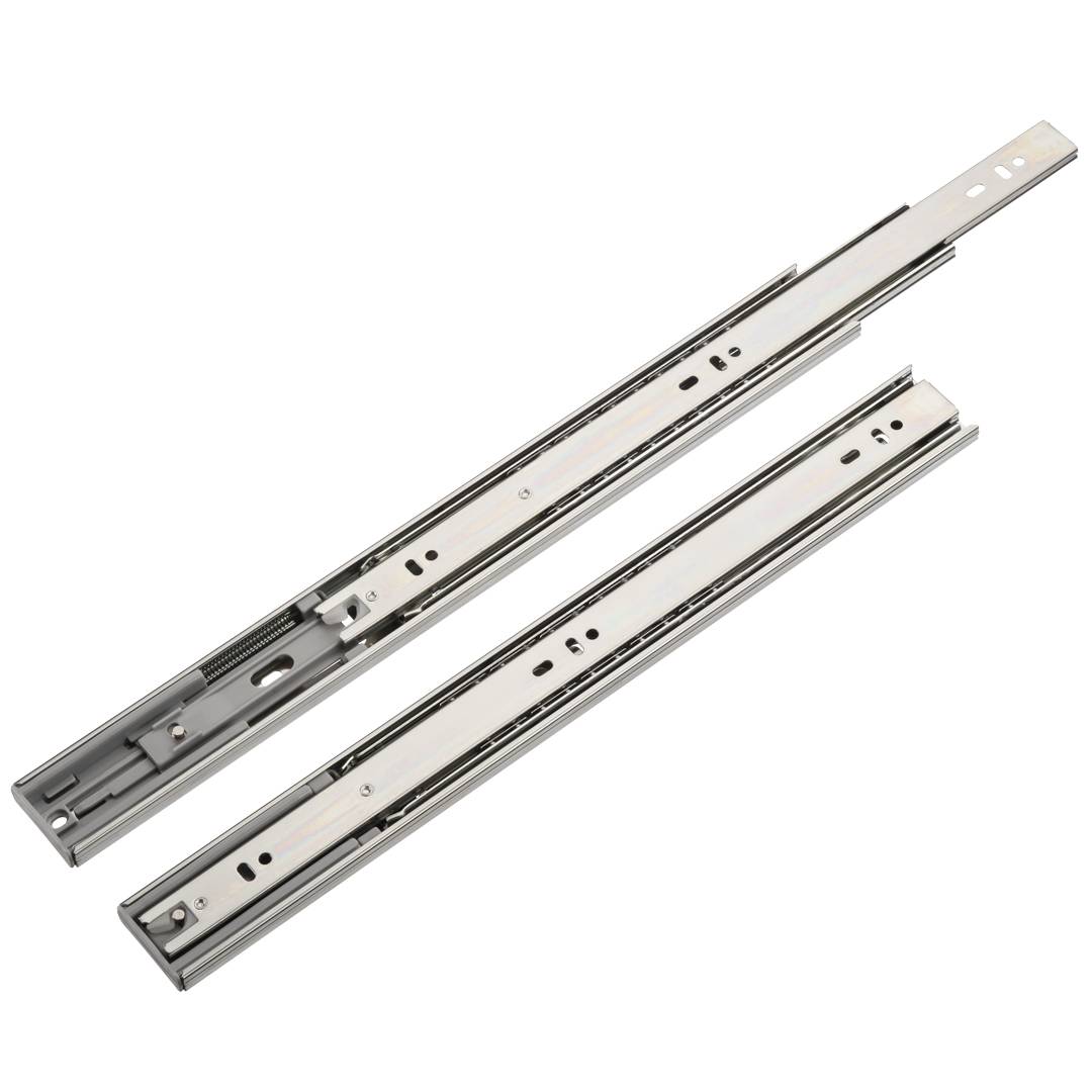 Шариковые направляющие Полного выдвижения 45х400 мм с доводчиком Китай
