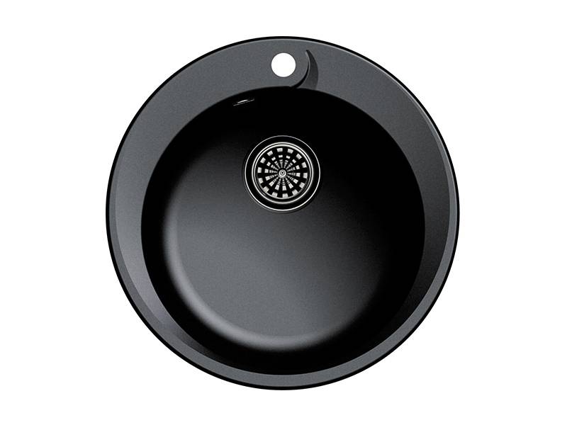 Мойка Rund 45 Антрацит 500х500х200мм круглый 1 чаша Ewigstein 45 