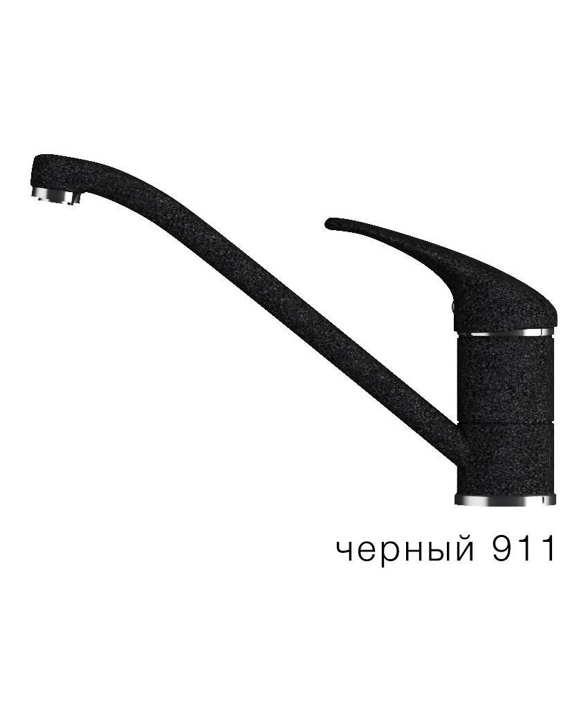 911 Смеситель TOLERO Черный низкий Polygran 