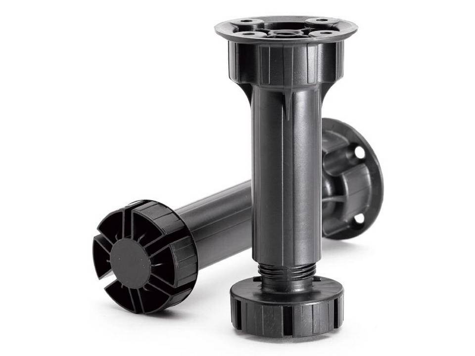 Опора кухонная 100 мм черный 