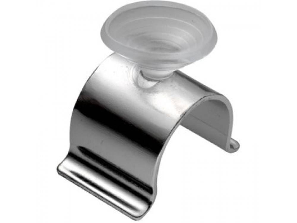 R-19 C Держатель для стекла D=25 с присоской для металл трубы 