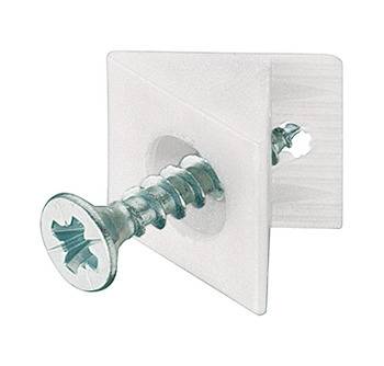 Фиксатор ДВП (ДСП) Hafele  мм белый