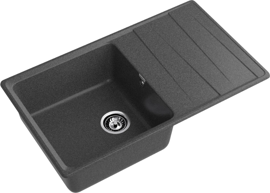 Мойка LEVEL 860L Графит 860х510х200мм прямоугольный 1 чаша GranFest GF-LV-860L графит 