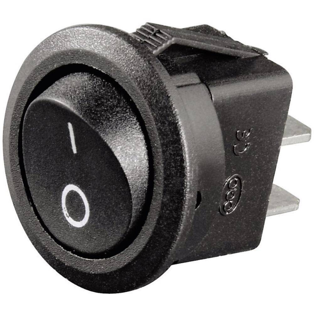 Выключатель кноп. врезной Вкл-Выкл  100-240V /   Россия 