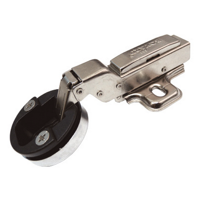 Петля для стекла 110 гр. МИНИ d26 мм Смежная Lemax никель (загл. черный) 