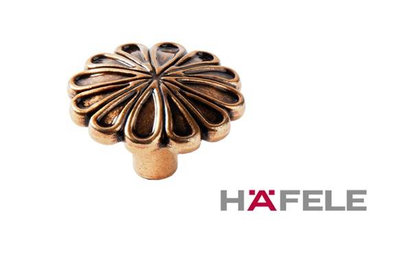 120.01.027 Ручка кнопка Античное золото Металл Hafele