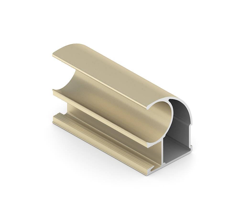 Золото матовое Эконом Вертикальный профиль C Анодир. 5,4 м 