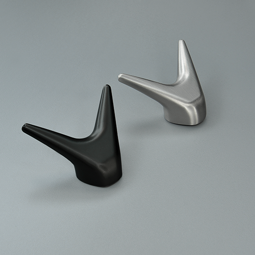 Крючок Черный матовый Цинк + алюминий AQ 02.0355