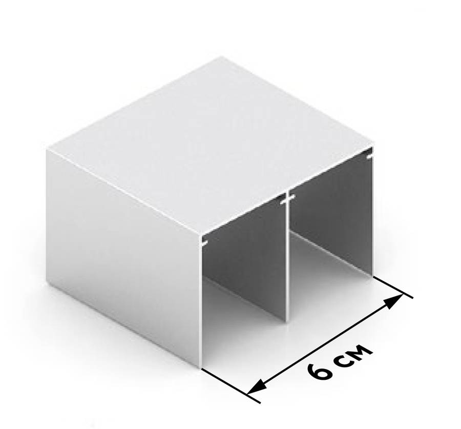 Хром матовое BRAVO Направляющая верхняя Анодир. 5,4 м 