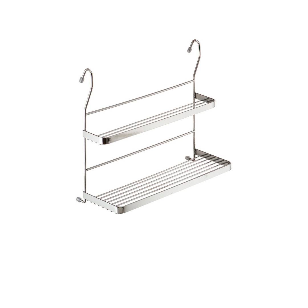 Полка двухярусная "Mix" 340х155х305 мм хром YJ-G212 Lemax