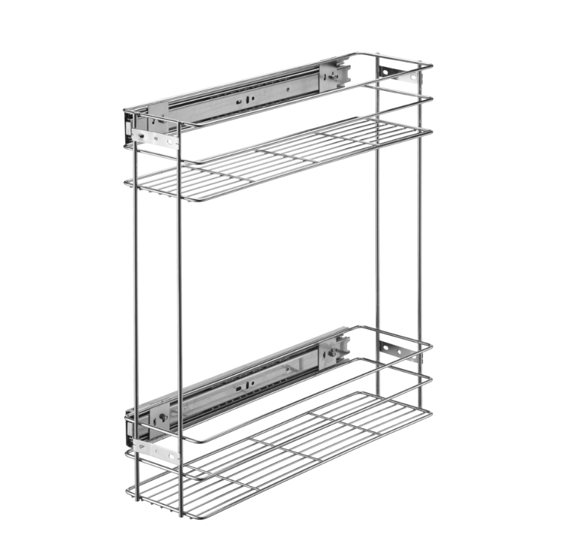 Бутылочница 2 яруса 200 мм универсальное боковое крепл. хром VK-01-200 S Lemax