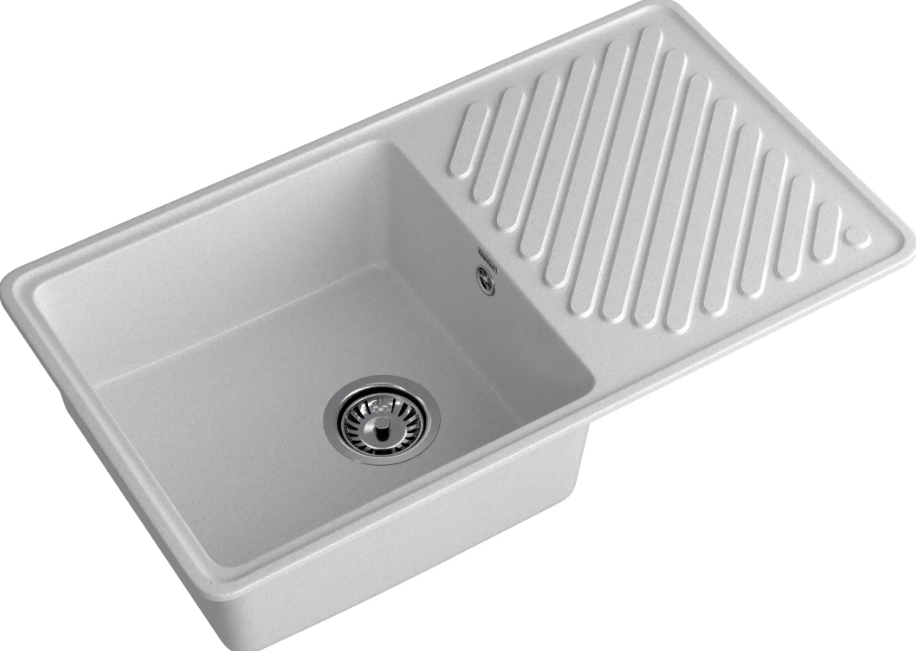 Мойка QUARZ - Серый 860х480х180мм прямоугольный 1 чаша БЕЗ СИФОНА GranFest GF-ZL-53 