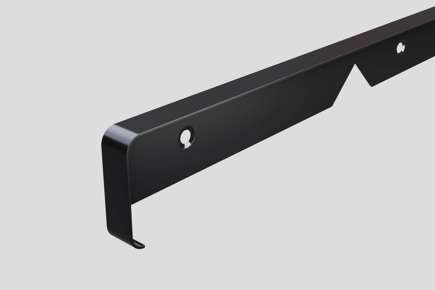 Планка 40 мм (Slotex) соединительная Т-образная закрытый торец черный 