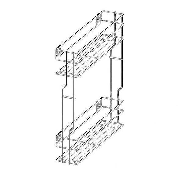 Бутылочница 2 яруса 200 мм бок. крепл. правый хром Р2О WE03.7419.01.001 REJS