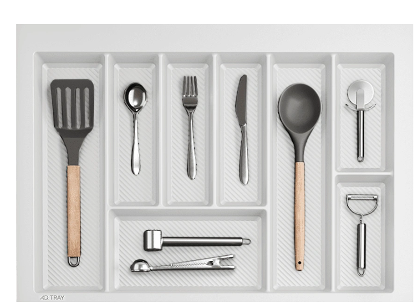 13.0077 Лоток для столовых приборов 700мм белый Tray 650х490мм AQ 