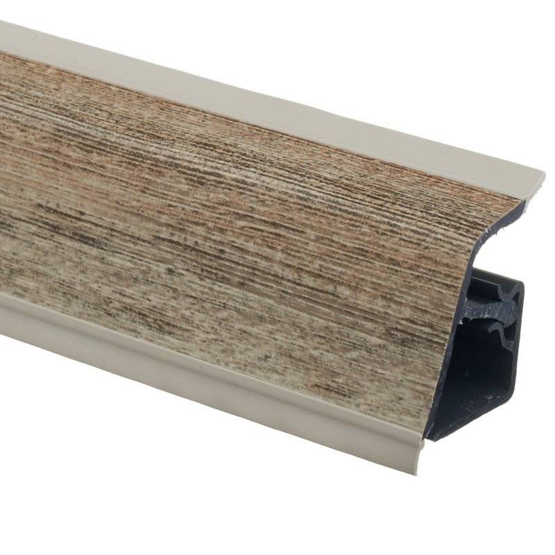 Плинтус Малави коричневый 909Т WAP118 - 4 200мм пластик Rehau 