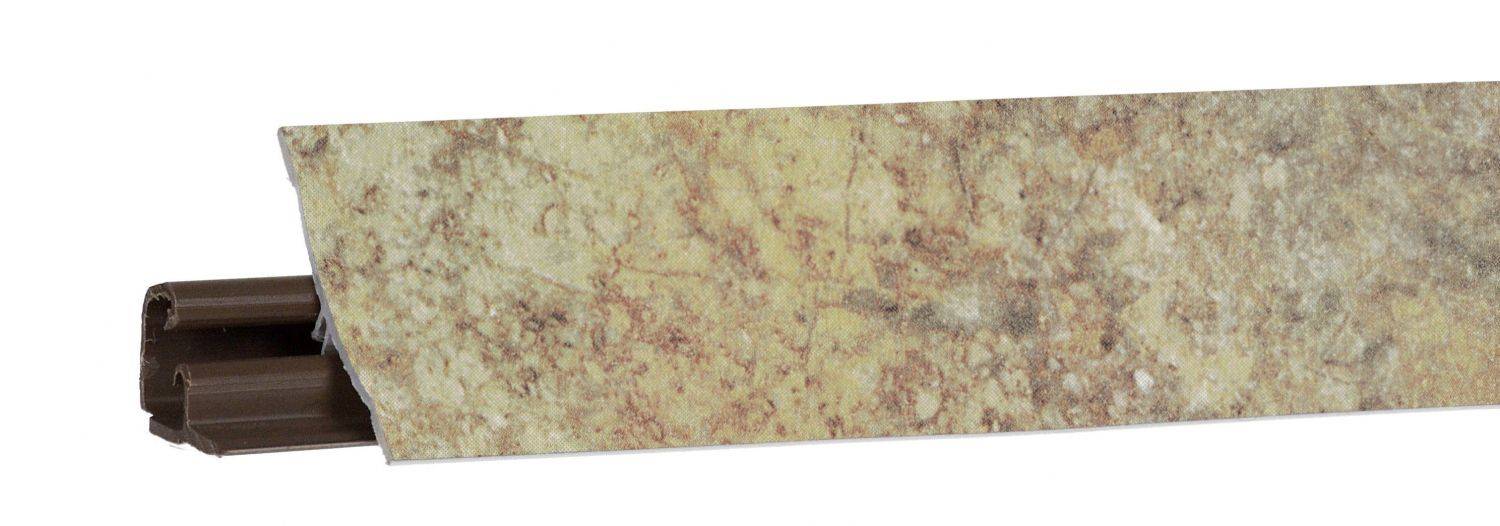 Плинтус Мрамор Золотой - LB 23 - 3 000мм пластик Korner 