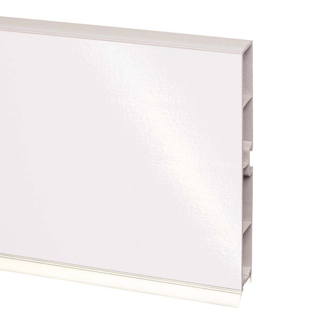 Цоколь кухонный ламинированный 150 мм 1231L Белый Полуглянец 4 000 Rehau