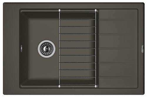 Мойка Липси 780Р Антрацит 780х510х200мм прямоугольный 1 чаша Florentina 20.275.D0780.302 