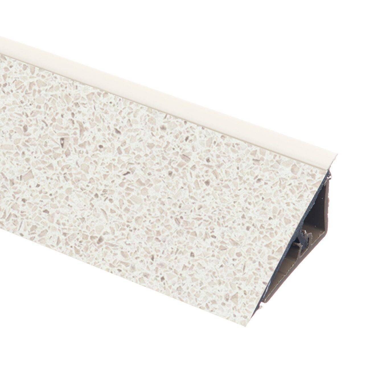 Плинтус Каменный декор бел 434Г Perfetto-line - 4 200мм пластик Rehau 