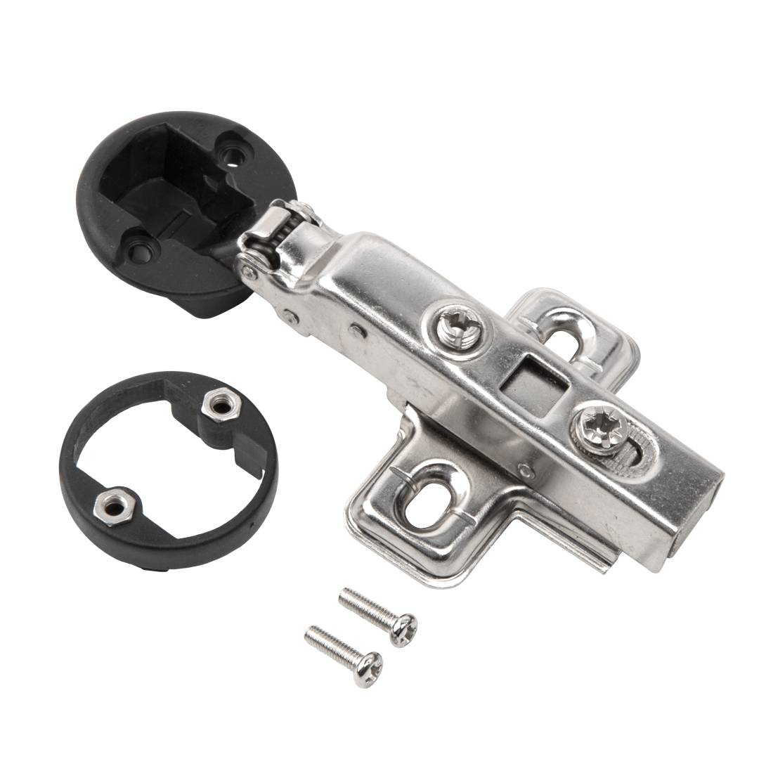 Петля для стекла 110 гр. МИНИ d26 мм Накладная Lemax с доводчиком никель 