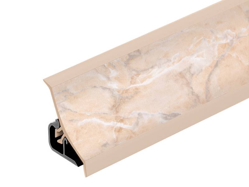 Плинтус Оникс Бежевый 100М, 47М, 2385, 2337 AP120 - 3 000мм пластик Termoplast 