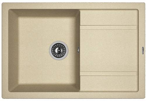 Мойка Липси 760 Бежевый 760х510х200мм прямоугольный 1 чаша Florentina 20.160.D0760.104 