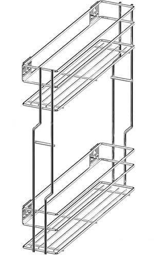 Бутылочница 2 яруса 150 мм бок. крепл.  хром REJS