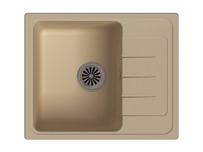 Мойка Elegant 45F Топаз 580х480х195мм прямоугольный 1 чаша Ewigstein E-45F 