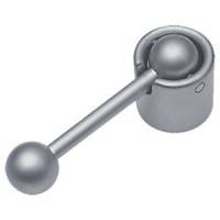 811 Ручка капля Хром матовый Металл ОФК